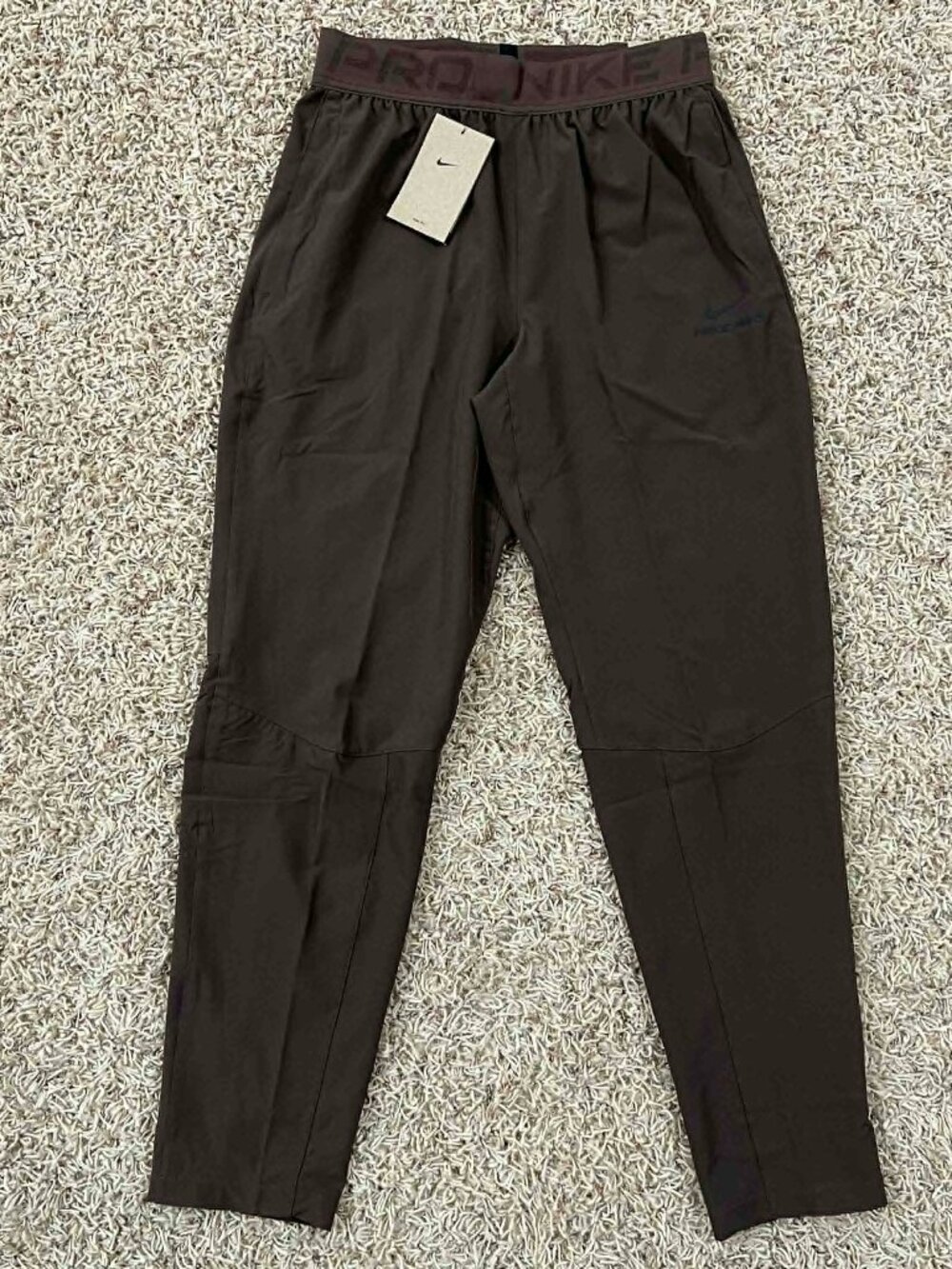 Nike Men’s Dri-FIT Pro Training Trousers Pants Brown HV0424-23, Size Small (New)